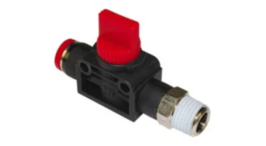 3/2 Shut off Valve BSPT Male/Tube